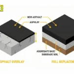 Asphalt Overlay vs. Replacement: Which Is Right for Your Pavement?