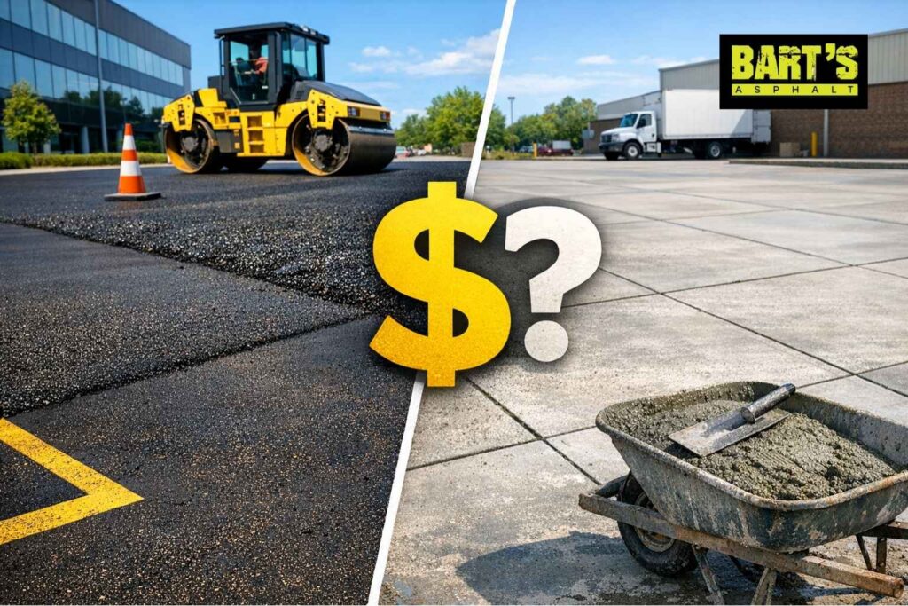 Is Asphalt Cheaper Than Concrete? A Commercial Cost Guide for Michigan Properties 1 Is Asphalt Cheaper Than Concrete