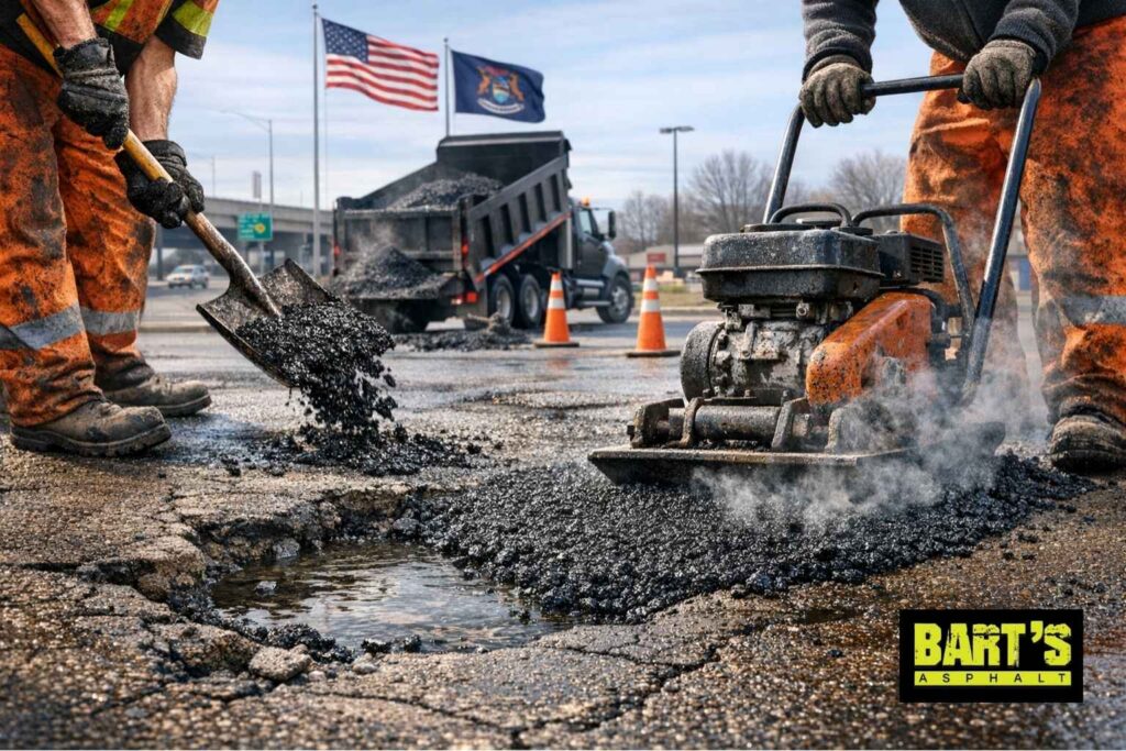Patching Potholes in Asphalt: Getting Commercial Repairs Right in Michigan 1 Patching Potholes in Asphalt Getting Commercial Repairs Right in Michigan