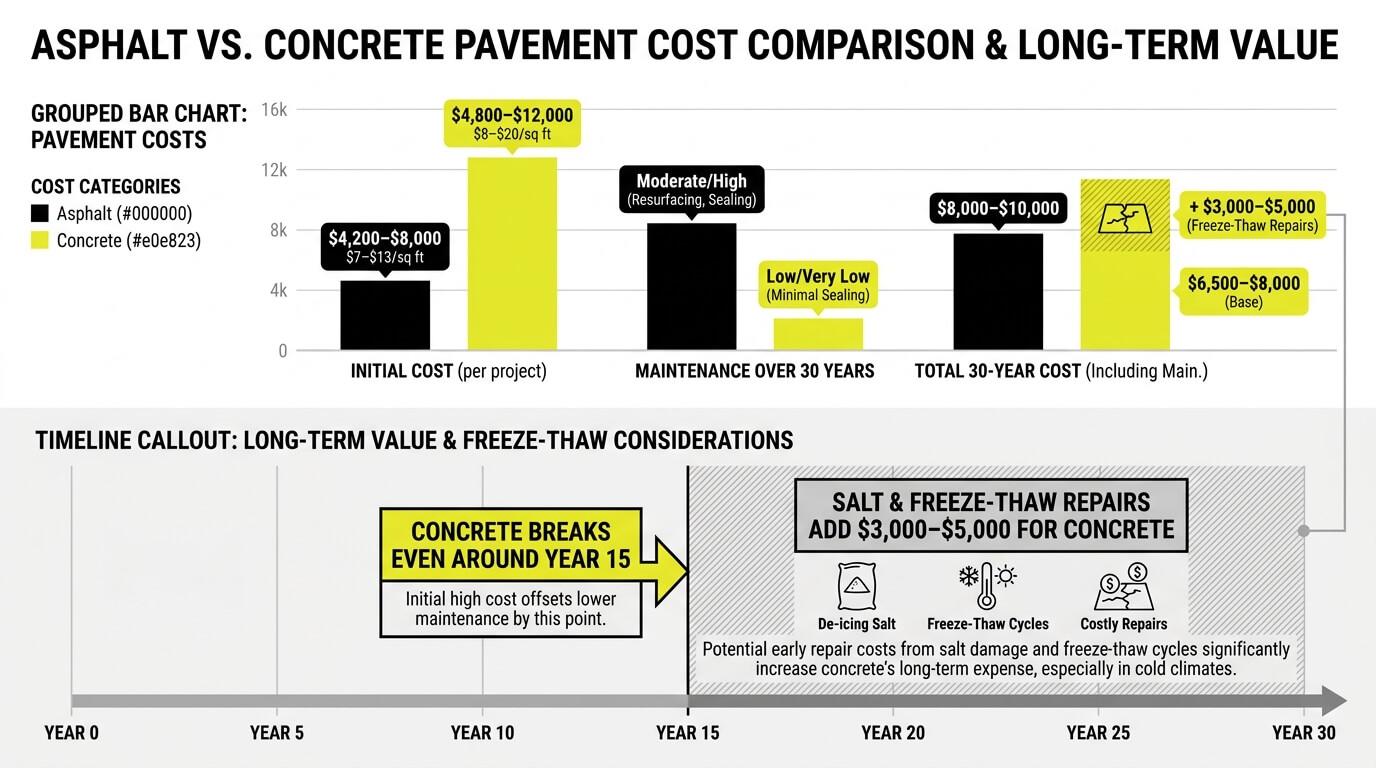 asphalt vs concrete
