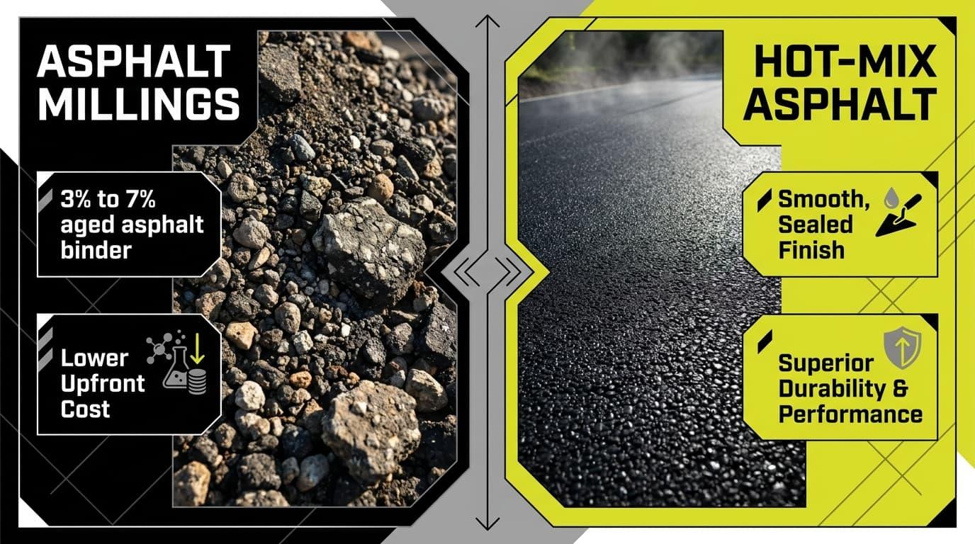 Asphalt Millings Driveway Cost: What Michigan Homeowners Should Expect to Pay 2 Asphalt Millings vs. Hot Mix Asphalt