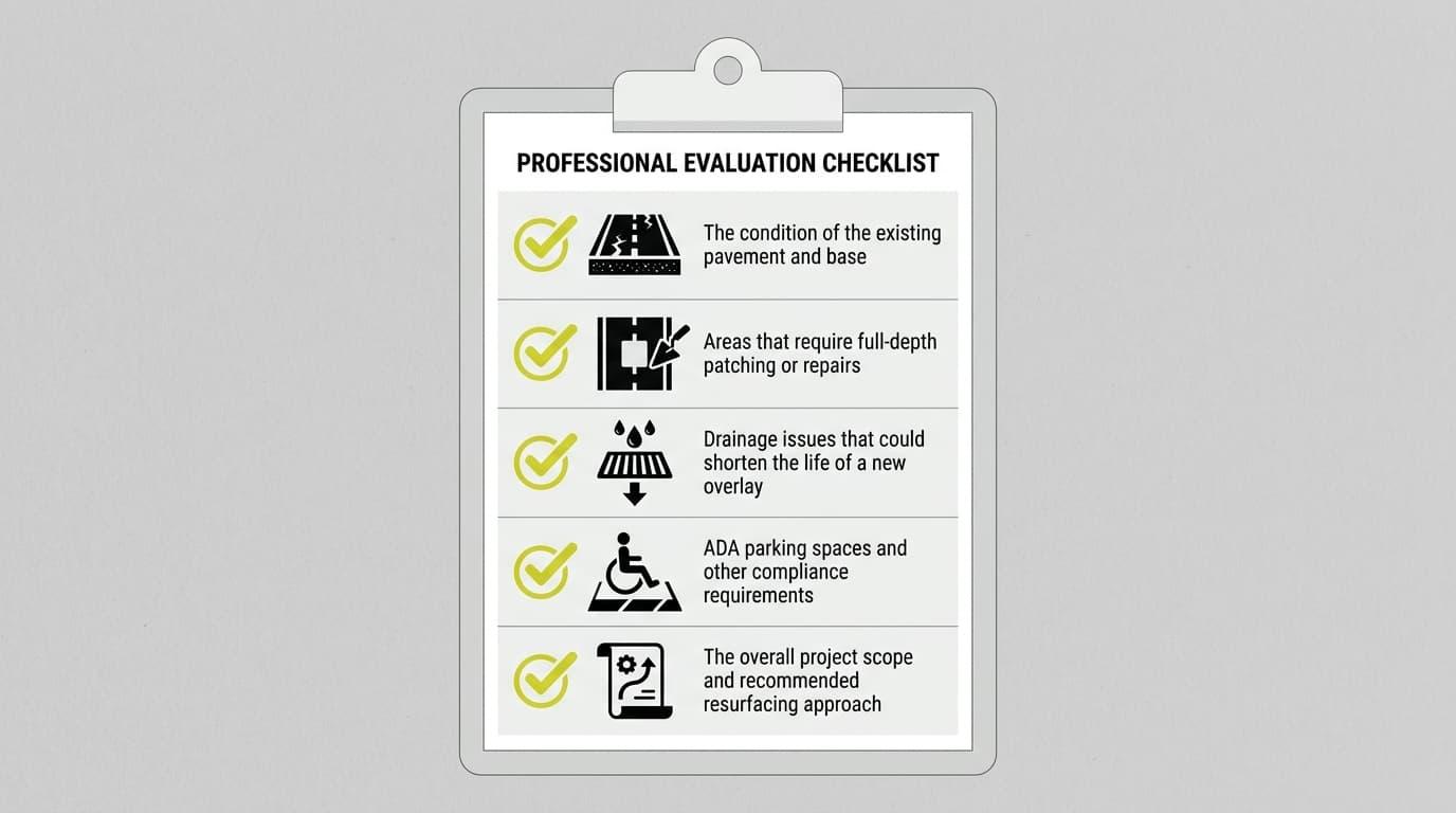 How Much Does Asphalt Resurfacing Cost? A Guide for Commercial Properties 6 The Value of a Professional Pavement Inspection