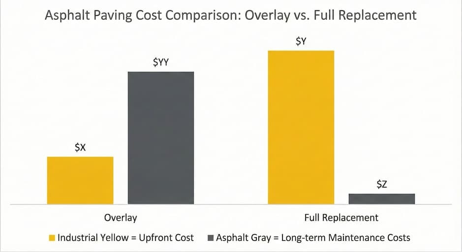 How Do Costs Compare Between Overlay and Replacement